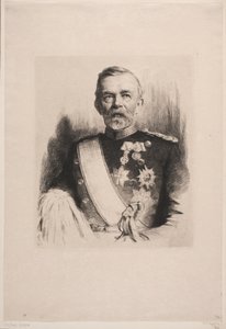 Portrett av generalmajor L. Koefoed av Frans Schwartz