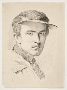 Portrett av J. Th. Lundbye av Frans Schwartz