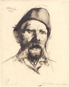 Portrett av sjefskontrollør ved Frederiksberg sykehus Frantz Peter Neidthardt av Frans Schwartz