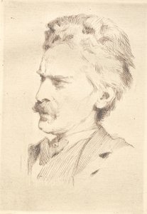 Portrett av xylograf F. Hendriksen av Frans Schwartz