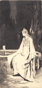 Prinsessen ved fontenen av Frans Schwartz