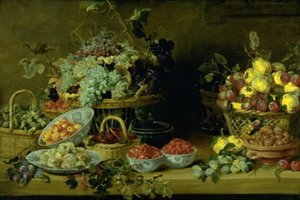 Stilleben med frukt på et bord av Frans Snijders