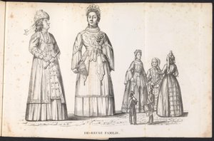 Kjempefigurer i prosesjonen for Saint Rumbold, 1825 Gjenbruksfamilien (tittel på objekt)