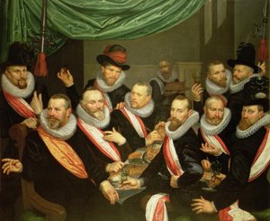 Bankett for offiserer og underordnede fra Civil Guard of San Jorge av Frans de Grebber