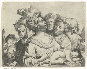 Ceres, Mars og Saturn (De fire aldre) av Frans van Mieris (II) (rejected attribution)