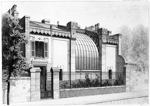 Malerstudio, 57, boulevard Arago, Paris. 1878 av Frantz Huguelin