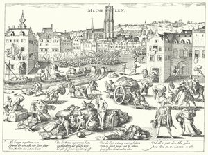 Sekk av Mechelen av spanjolene