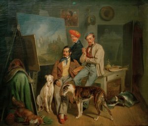 Brødrene Benno, Franz og Eugen Adam i studio