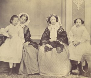 Elise Höusermann, Hermine, Marie og Marie Antoine, 1850-60-tallet. av Franz Antoine