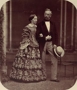 Mathias og Elise Hoeusermann, 1850-60-tallet. av Franz Antoine