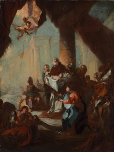 Studie for «Kristi presentasjon i tempelet» (for Saint Ulrich, Wien)