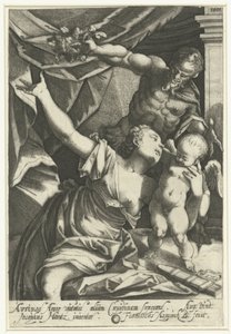 Venus in Love møtte Pan Eros i Anteros av Franz Aspruck