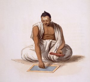 En dyback, eller astrolog, 1804. av Franz Balthazar Solvyns