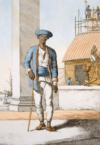 Sailor, fra 'The Hindus, or the Description of their Manners, Costumes and Ceremonies', ca. 1808-12 (farget etsning) av Franz Balthazar Solvyns