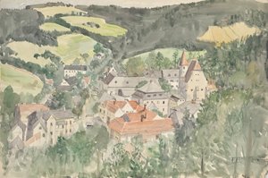 landsbylandskap av Franz Barwig d. Ä.