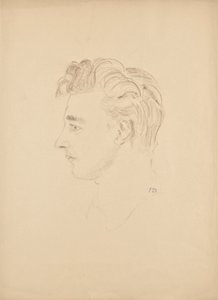 Portrettstudie av Franz Barwig den yngre av Franz Barwig d. Ä.