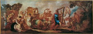 Overføringen av Paktens Ark av den syngende og dansende David av Franz Carl Remp
