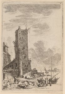 Havnen i Livorno av Franz Edmund Weirotter