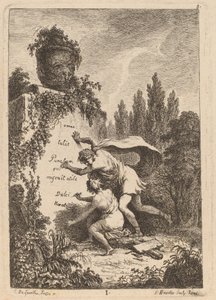 I komme til Roma: pl. 1 av Franz Edmund Weirotter after Étienne de Lavallée Poussin