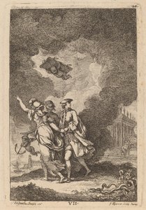 I komme til Roma: pl. 7 av Franz Edmund Weirotter after Étienne de Lavallée Poussin
