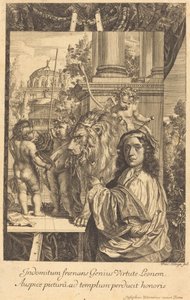 Selvportrett av Joseph Werner av Franz Ertinger after Joseph Werner