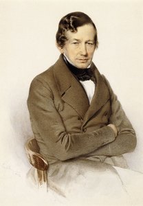 Portrett av Anton Diabelli, sittende halv lengde, 1842