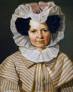 Portrett av Therese Burger Bischof, maleri av Franz Eybl (1806-1880)