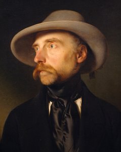 Portrett av maleren Franz Wipplinger (1762-1812), maleri av Franz Eybl (1806-1880)