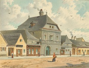 Den tidligere jakthytta til keiserinne Maria Theresa ved Erdbergstraße 109 i Wien av Franz Gerasch