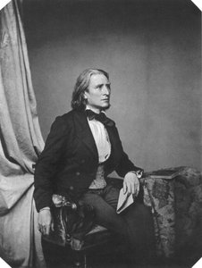 Franz Liszt, ungarsk komponist og pianist, ca 1860