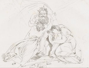 Der Tod des Oedipus Ødipus død, 1806. av Franz Hegi