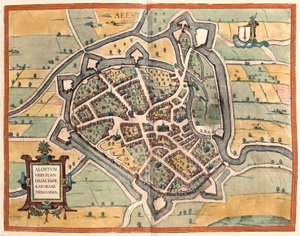 Aalst, Belgia (gravering av Franz Hogenberg
