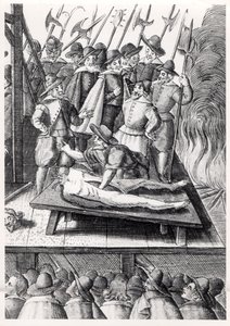 Henrettelse av katolikker i England under regjeringen til Elizabeth I (1533-1603) av Franz Hogenberg
