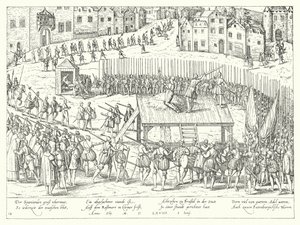 Henrettelse av grevene Egmont og Horn i Brussel, 1568