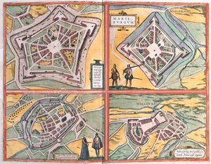 Philippeville, Mariembourg, Chimay og Walcourt, Belgia (gravering av Franz Hogenberg
