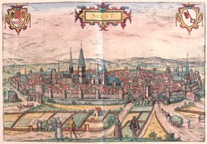 Soest, Tyskland (gravering av Franz Hogenberg