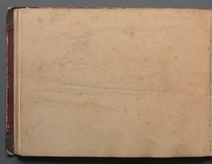 Album med utsikt over Roma og omegn, Landskapsstudier, side 29b: Landskapsstudie.