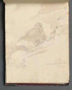 Album med utsikt over Roma og omgivelsene, landskapsstudier, side 33a: "Cervera"