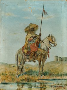 Meksikanere på hesteryggen av Franz Josef Georg Illem