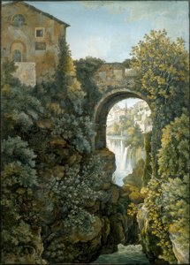 Tivoli, vannleker eller Anienes løp i Tivoli av Franz Kaisermann