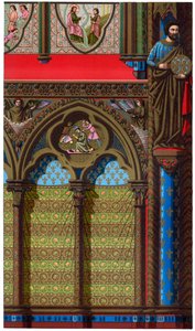 Dekorasjon av Sainte Chapelle, Paris, 1200-tallet, 1870