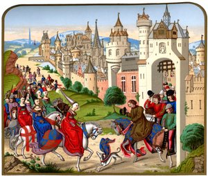 Inngangen til dronning Isabeau av Bayern til Paris, c1500, 1870.