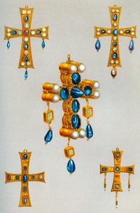 Gullkors av en konge av goterne, 700-tallet, 1870