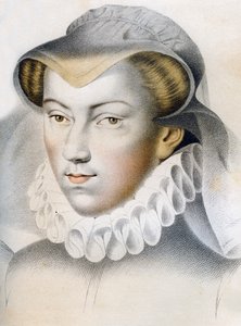 Louise de Lorraine-Vaudémont 1553-1601, 1500-tallet 1849. av Franz Kellerhoven