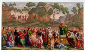 Moses testamente og død, 1481-1482 1870 av Franz Kellerhoven
