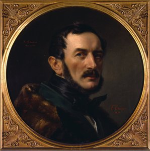 Portrett av arkitekten Albert Dietrich Schadow av Franz Krüger