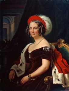 Portrett av dronning Frederica av Hannover, 1778-1841, 1800-tallet.