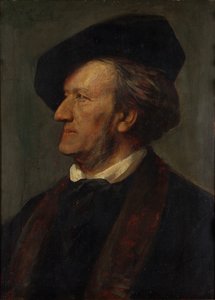 Portrett av komponisten Richard Wagner 1813-1883