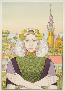 Dutch Girl, 1897, fra LEstampe Moderne, utgitt Paris 1897-99 av Franz M. Melchers