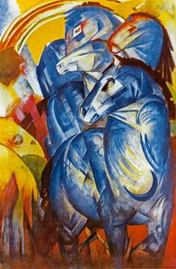 Et tårn av blå hester, 1913